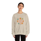 Crewneck Sweatshirt — "Maybe Later, But Probably Not" Retro Floral Graphic