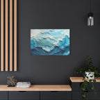 Ocean Waves Texture Matte Canvas Print