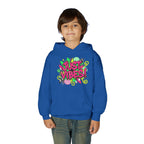 Youth Hoodie - "Just Vibes" Neon Graffiti Pullover