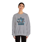 No Excuses Just Gains Sweatshirt | winter workout shirt, fitspiration apparel