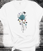 "MAMA in Bloom" Floral Graphic Tees