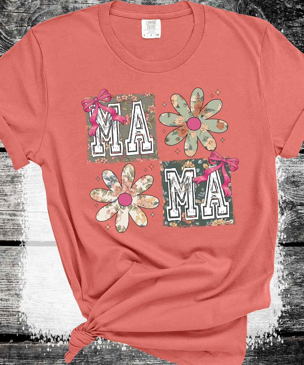 Mama Floral Flowers T-Shirt