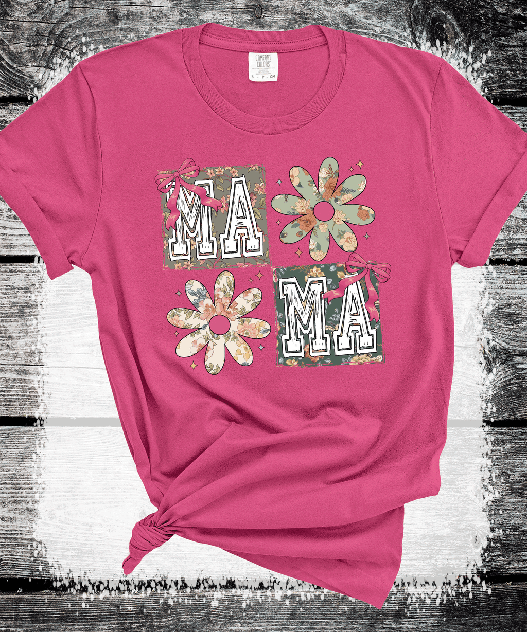 Mama Floral Flowers T-Shirt