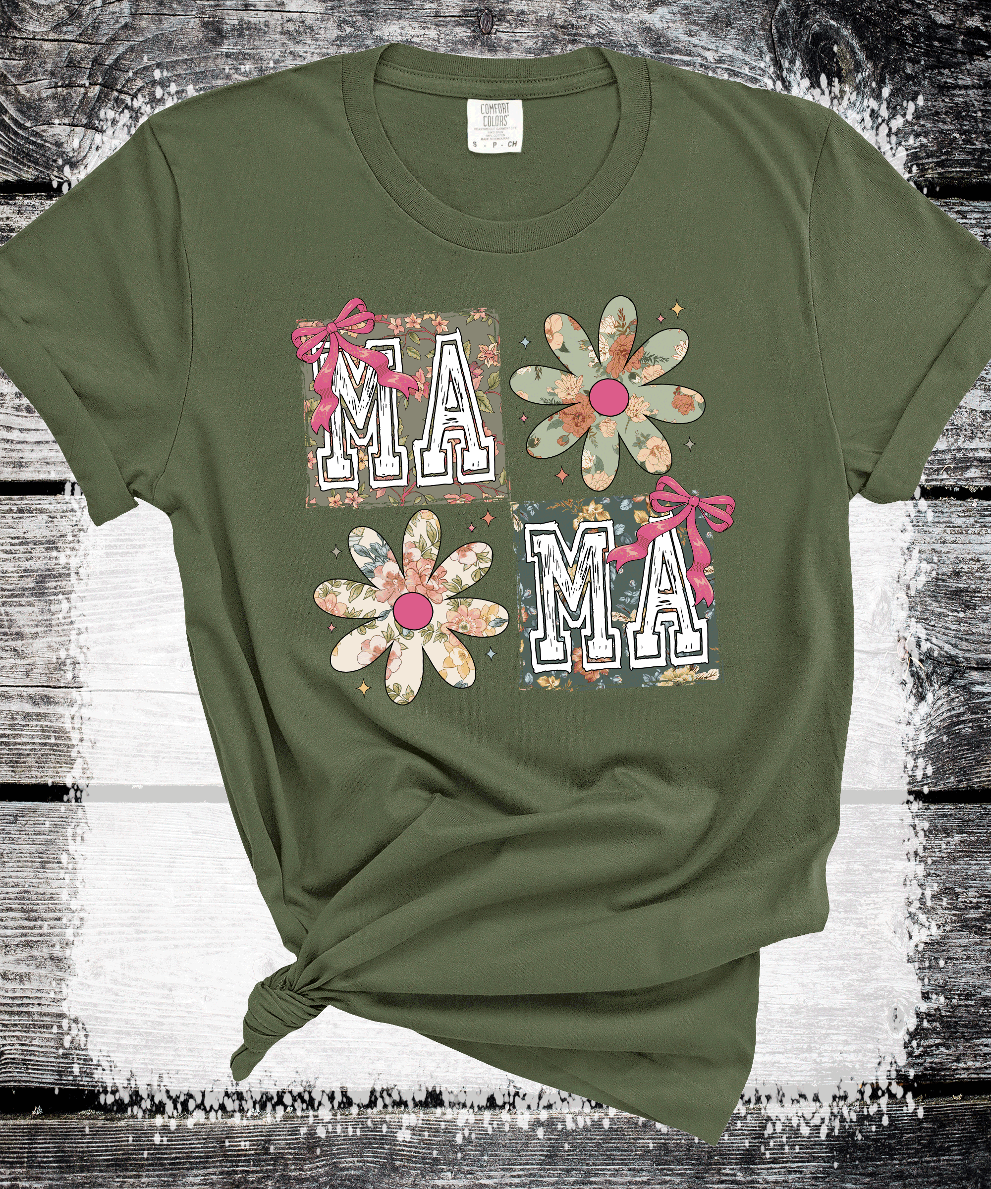 Mama Floral Flowers T-Shirt
