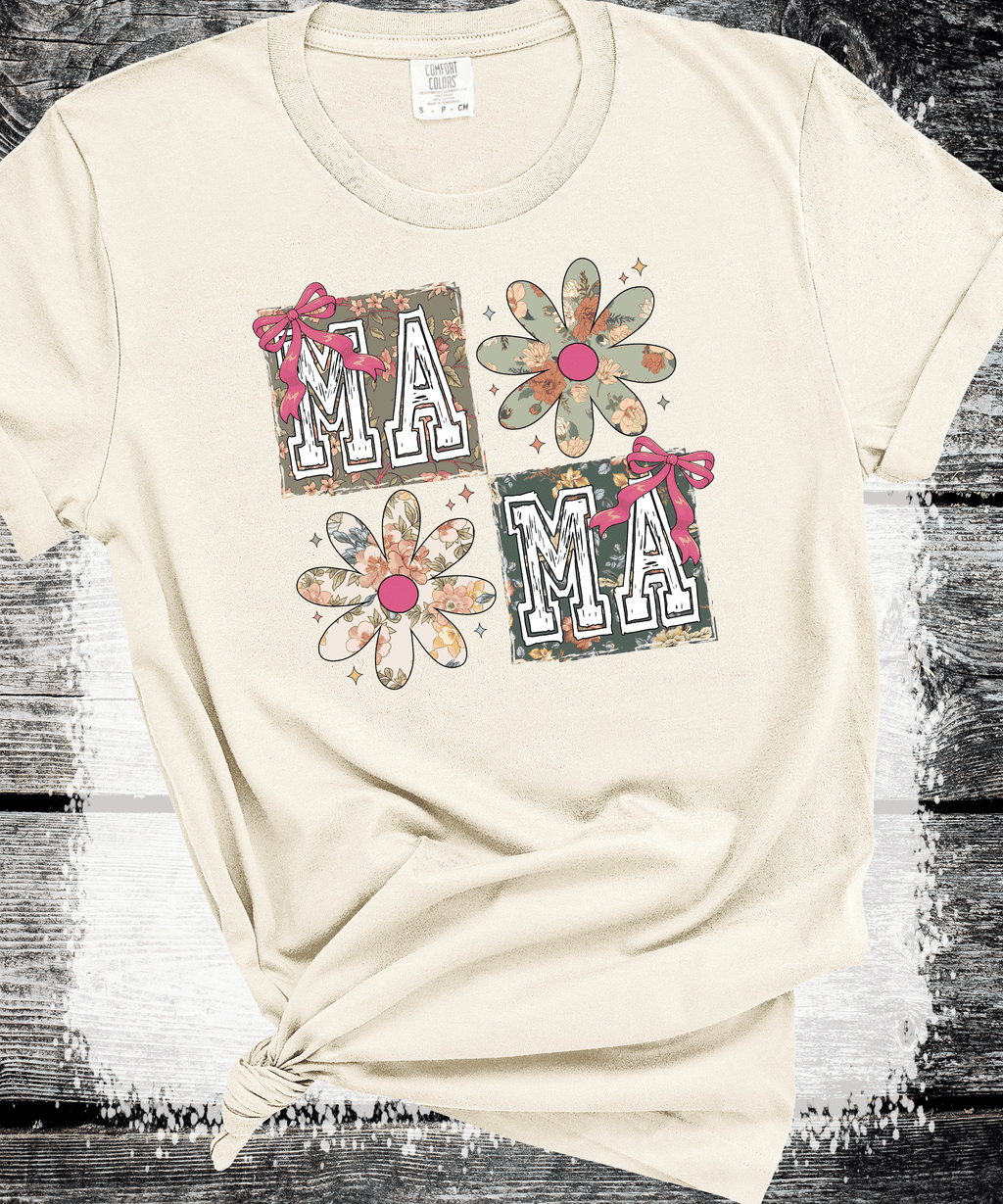 Mama Floral Flowers T-Shirt
