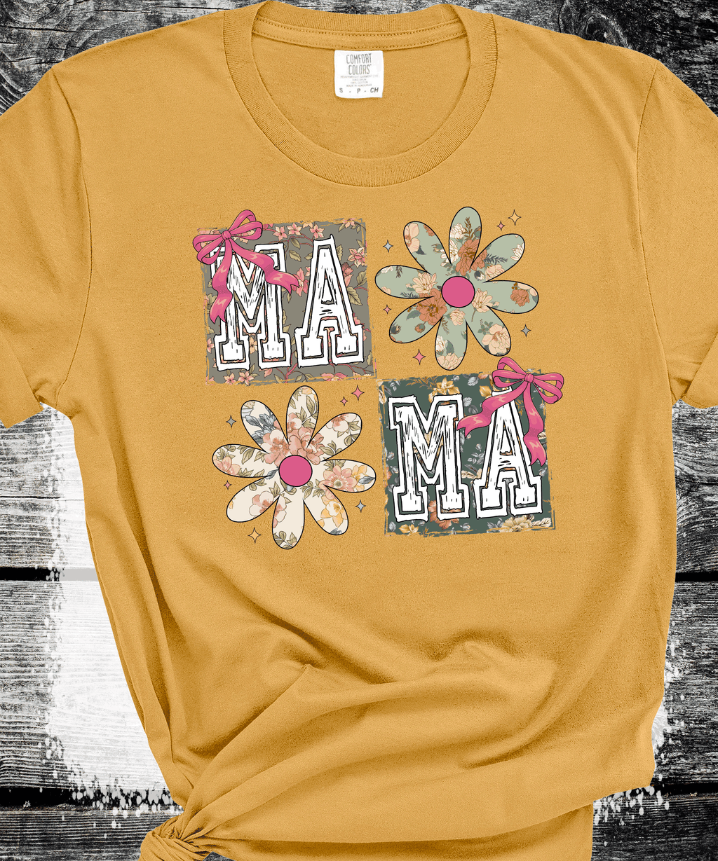 Mama Floral Flowers T-Shirt