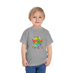 Toddler Tee — "I Have No Idea What This Is" Colorful Retro Toy Graphic