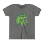 Youth Tee — Happy St. Patrick's Day Green Lettering Kids Shirt