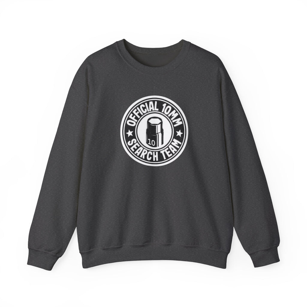 Official 10MM Search Team Crewneck Sweatshirt — Shooter Ammo Enthusiast Pullover