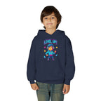 Youth Hoodie — "Level Up!" Gamer Arcade Birthday Pullover