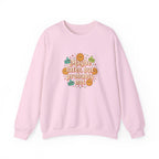 Crewneck Sweatshirt — "Maybe Later, But Probably Not" Retro Floral Graphic