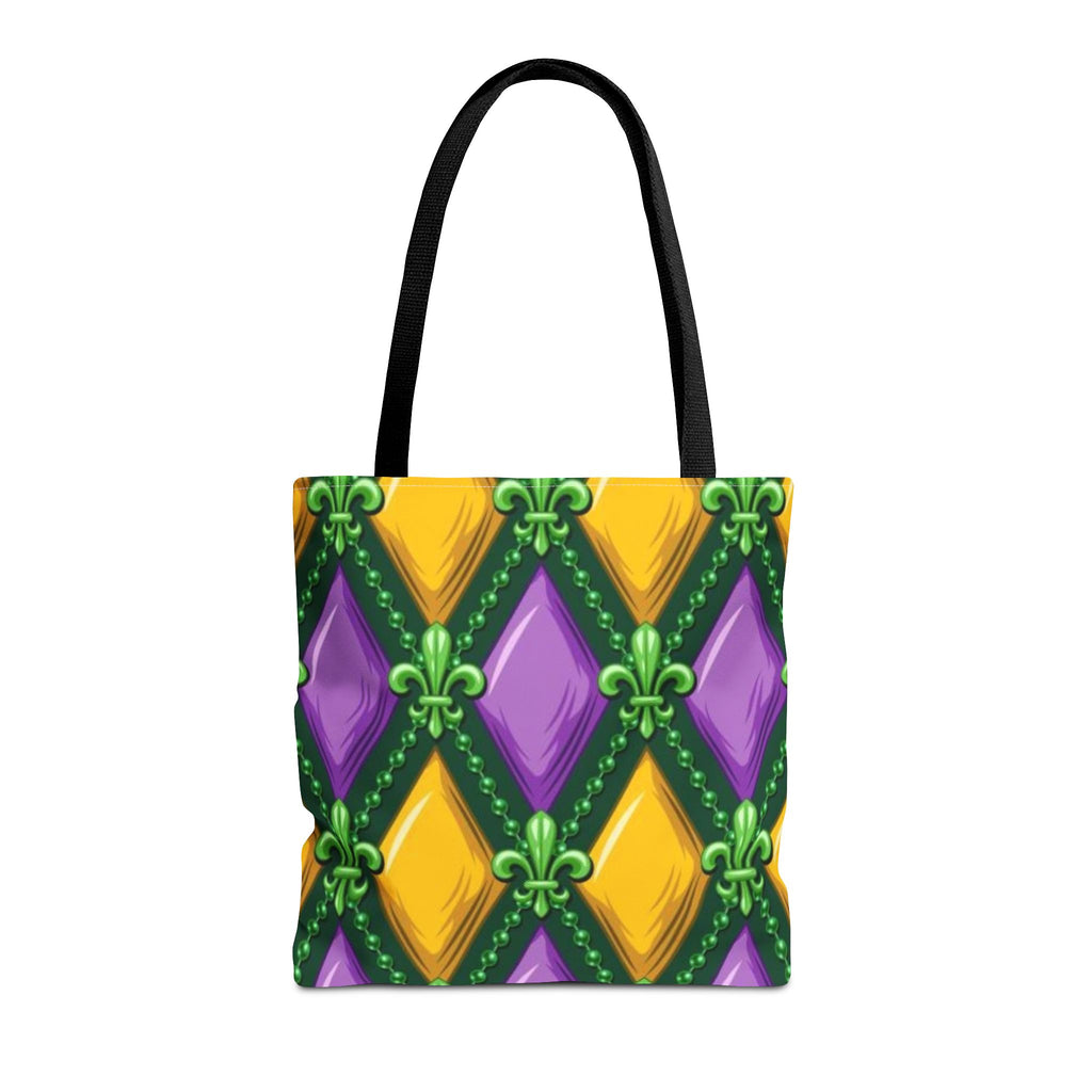 Mardi Gras Diamond Pattern Tote