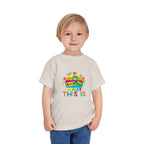 Toddler Tee — "I Have No Idea What This Is" Colorful Retro Toy Graphic