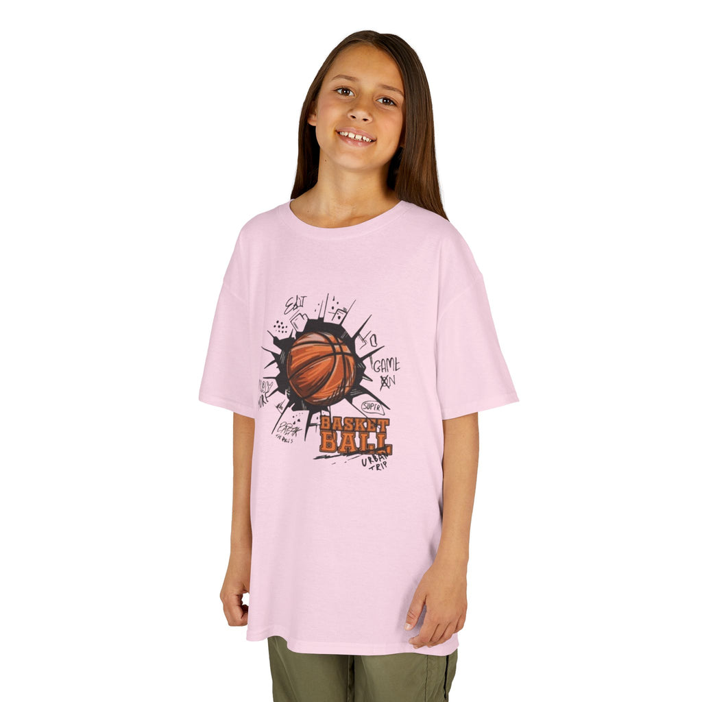 Kids Basketball Tee — Slam Dunk Graphic Shirt