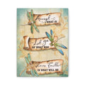Inspirational Dragonfly Canvas Wall Art - "Accept What Is, Let Go, Have Faith"