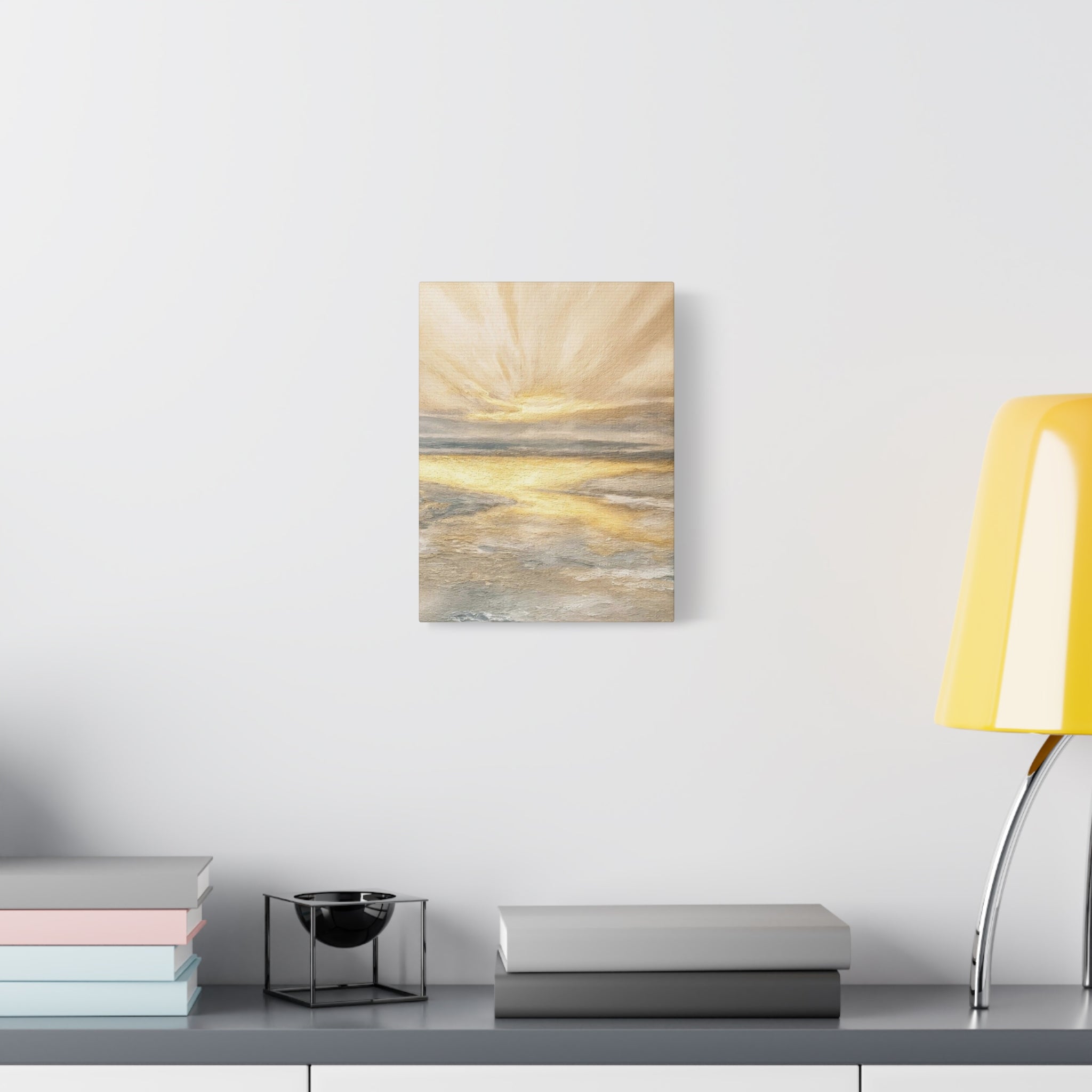 Golden Sunrise Seascape Canvas