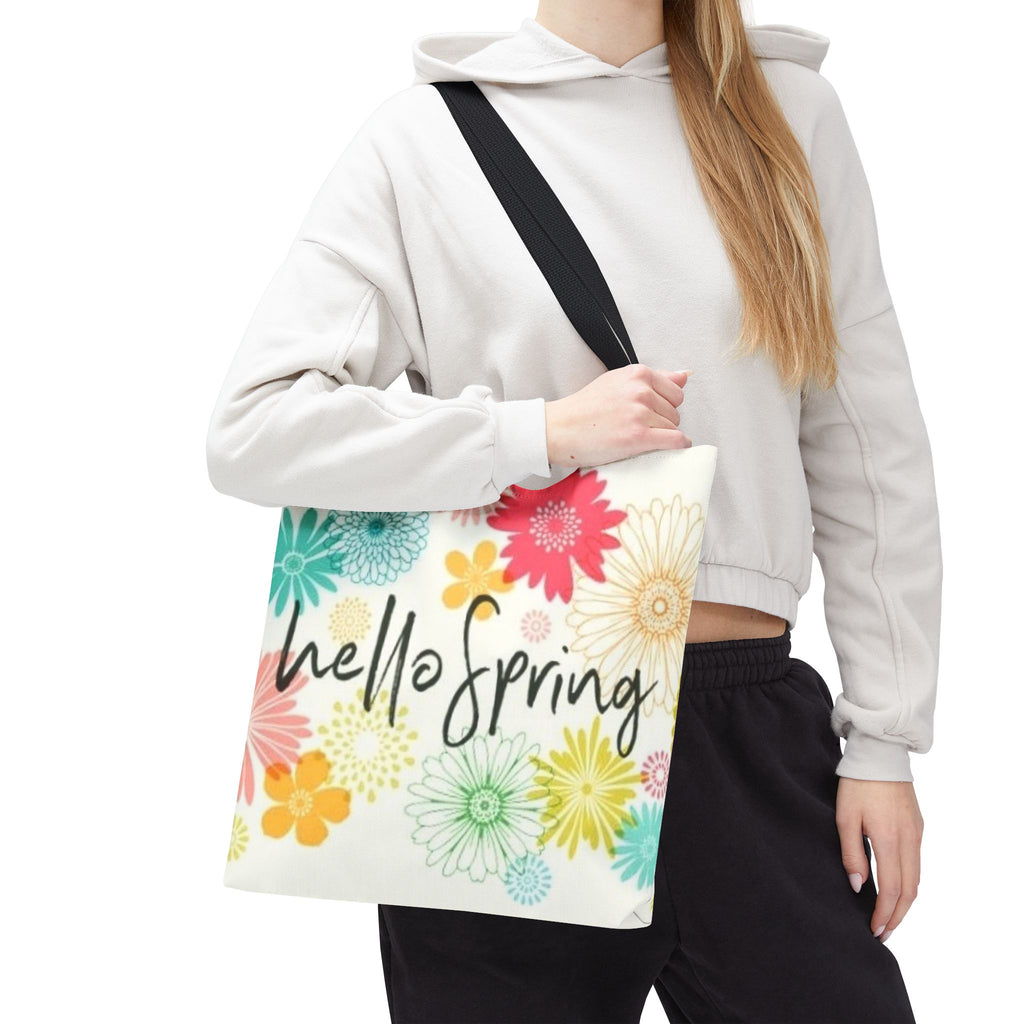 Hello Spring Floral Tote