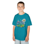 Kids Tee — "Stay Wild" Graffiti Daisy Graphic