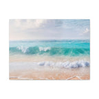 Seaside Waves Matte Canvas Print — Tranquil Beach Wall Art, Stretched 1.25"