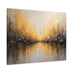 Abstract Gold Landscape Canvas Wall Art — Matte Stretched 1.25"