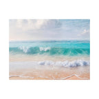 Seaside Waves Matte Canvas Print — Tranquil Beach Wall Art, Stretched 1.25"