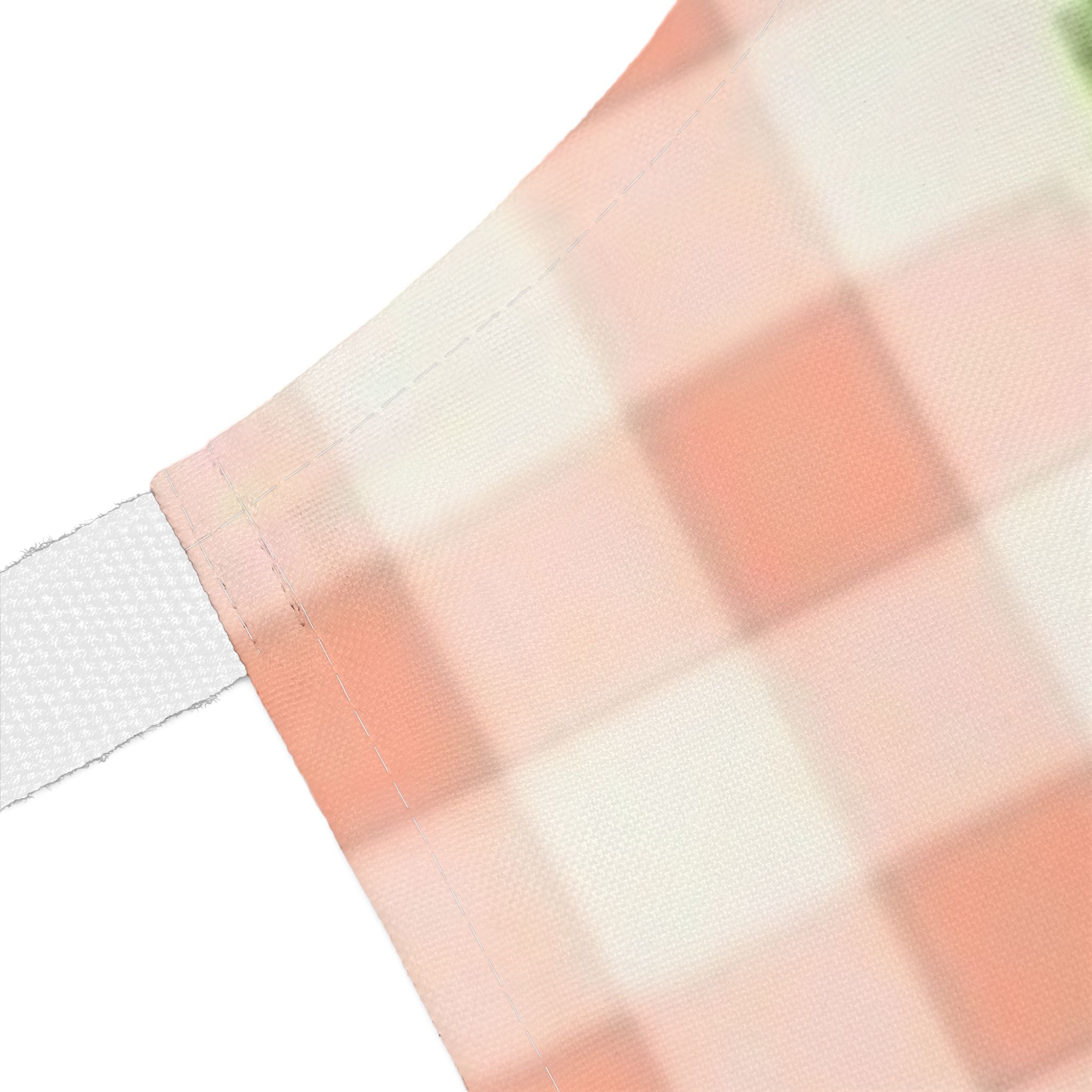 Strawberry Gingham Apron – Vintage Pink Kitchen Apron with Strawberry Print