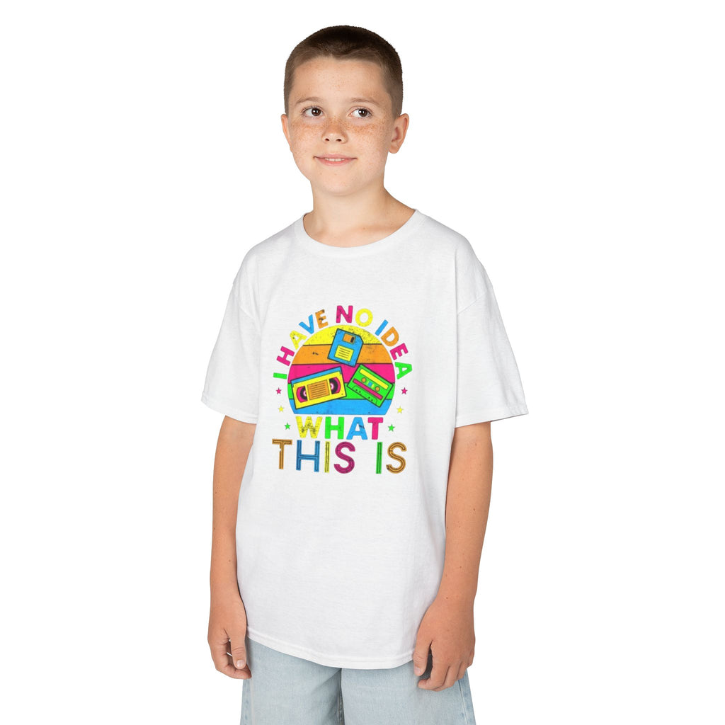 Kids T-Shirt — "I Have No Idea What This Is" Colorful Retro Toy Graphic