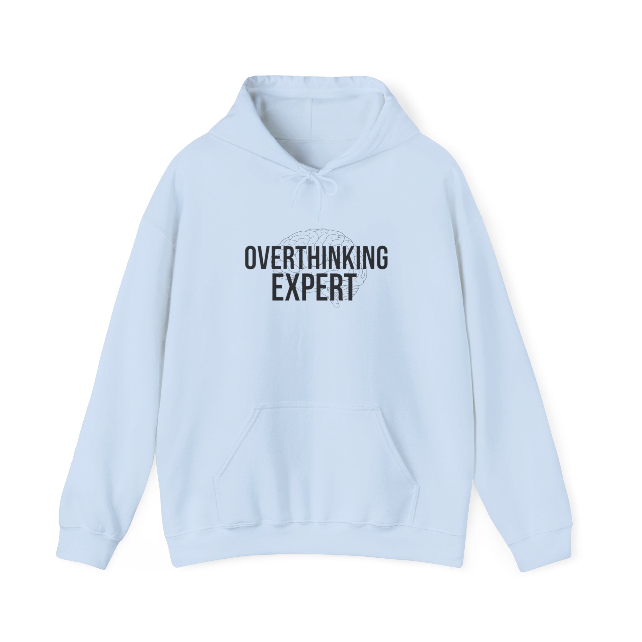 Overthinking Expert Hoodie | sarcastic sweatshirt, self-deprecating quote