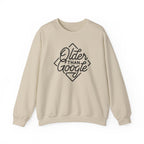 Crewneck Sweatshirt — “Older Than Google” Vintage Script Graphic