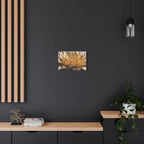 Golden Dahlia Matte Canvas Wall Art — Stretched 1.25"
