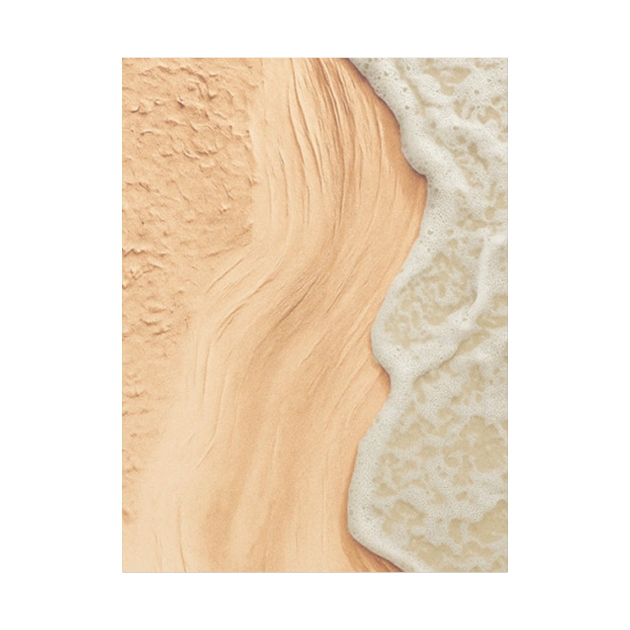 Coastal Beach Canvas Print – Sandy Shoreline Wall Art