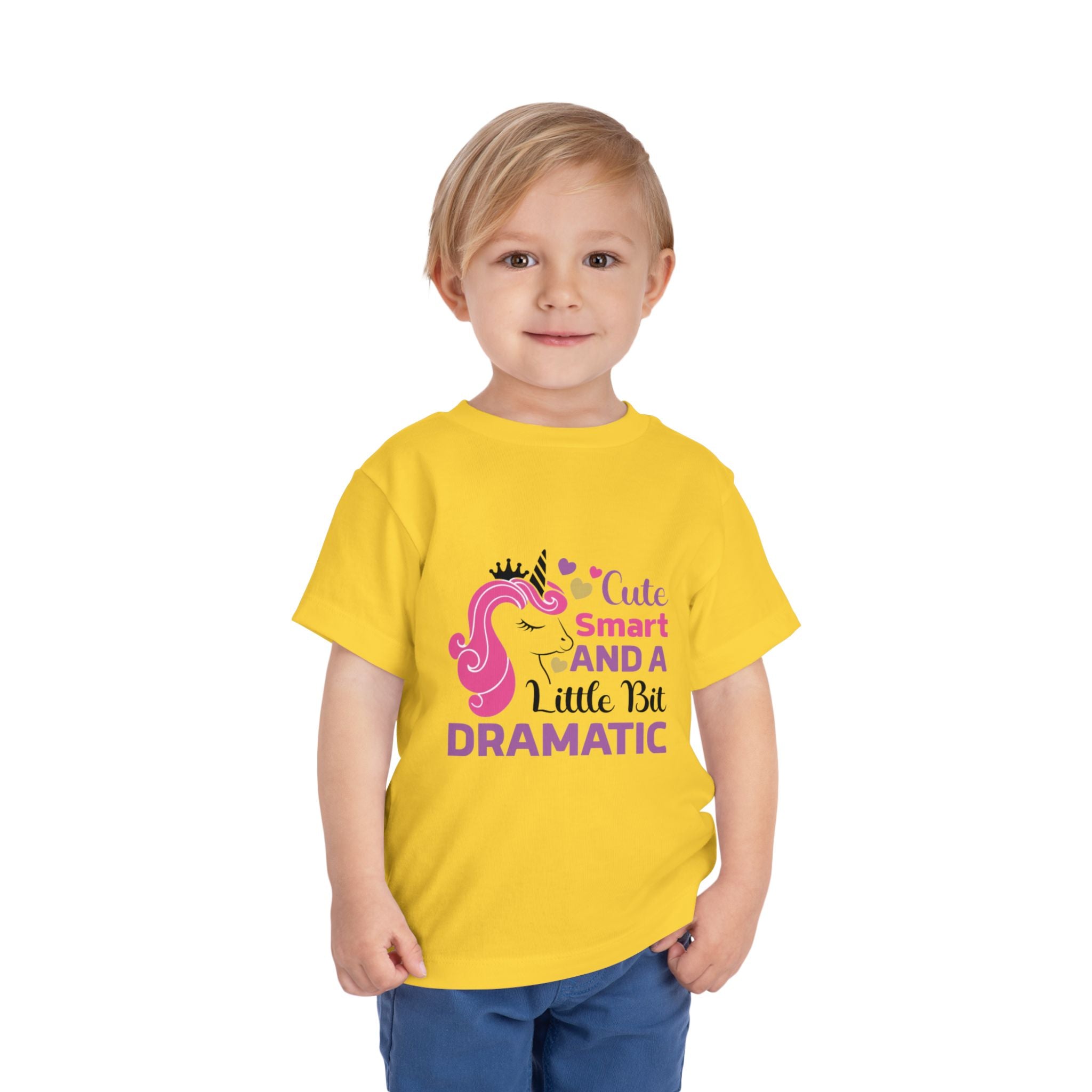 Toddler Tee — Cute Smart and a Little Bit Dramatic Unicorn Shirt