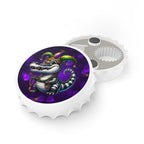 Mardi Gras Gator Bottle Opener — Jester Alligator Bead Party Design