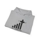 Christian Faith Hoodie — "Get Connected" Signal Bars Cross Design