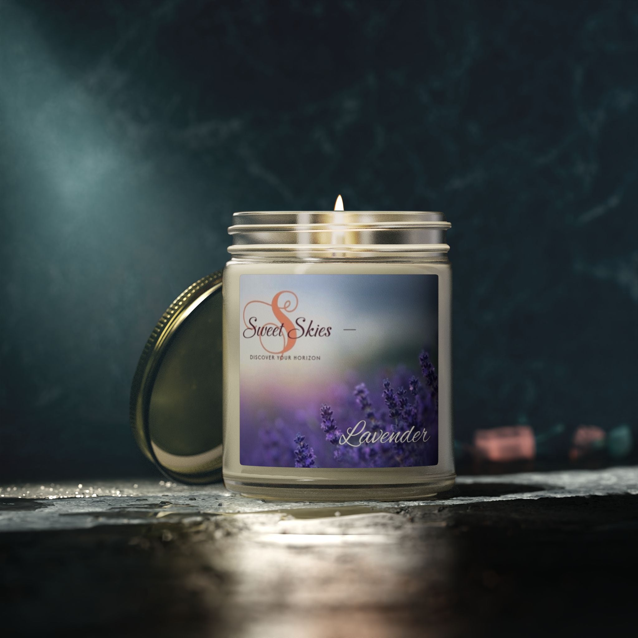 Lavender Scented Candle — Coconut Apricot Wax (9oz)