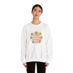 Crewneck Sweatshirt — "Maybe Later, But Probably Not" Retro Floral Graphic