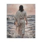 Jesus Walking on Water Matte Canvas Print