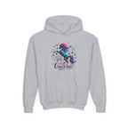 Youth Unicorn Hoodie - "Just a Girl Who Loves Unicorns" Cute Magical Kids Sweatshirt
