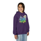 Youth Hoodie — "Stay Wild" Graffiti Daisy Streetwear