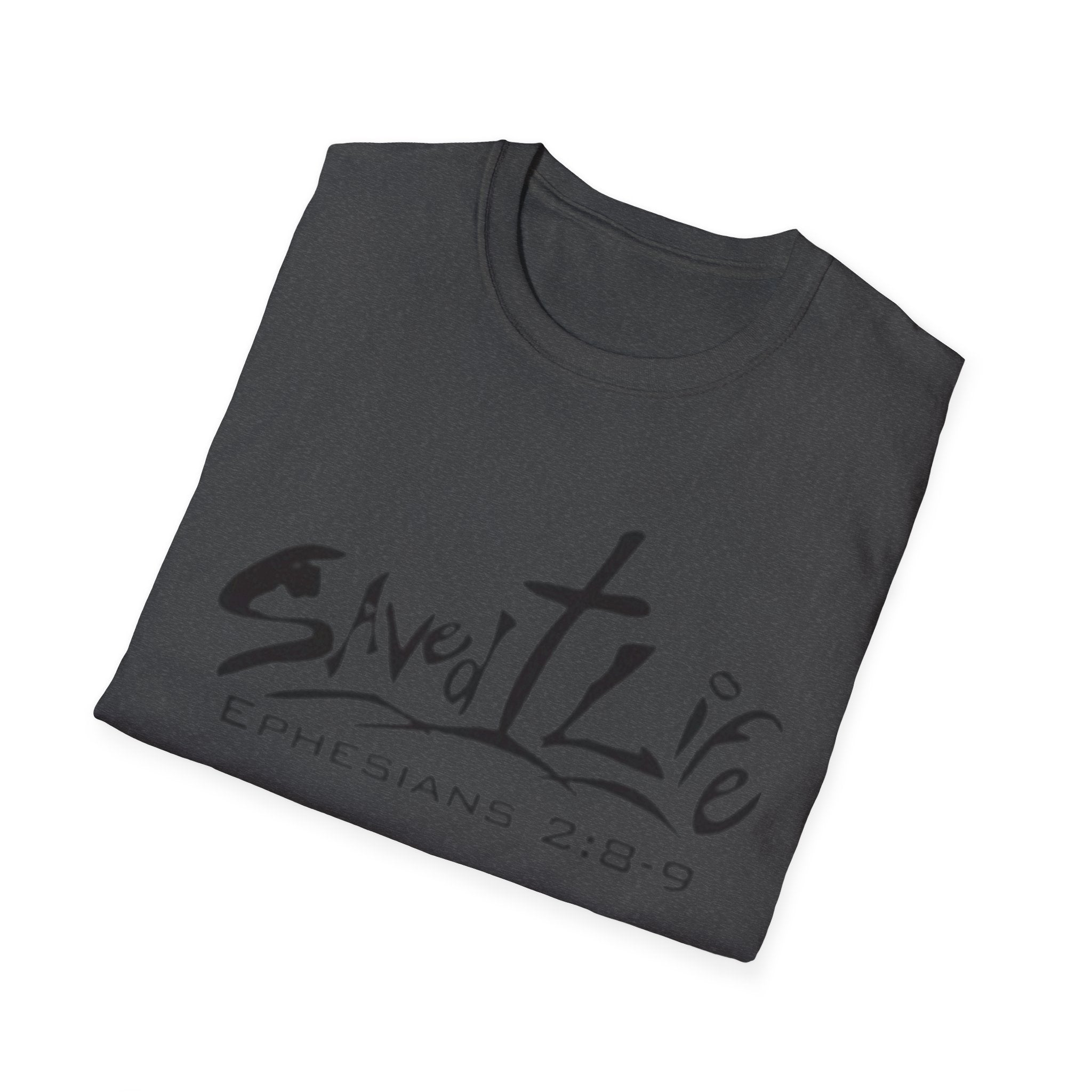 Saved & Live T-Shirt — Ephesians 2:8-9 Christian Faith Tee