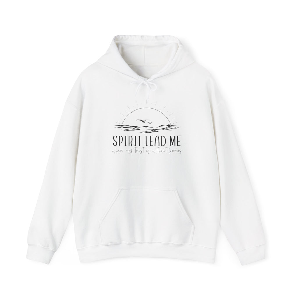 Spirit Lead Me Hoodie — Minimal Sunrise Christian Faith Sweatshirt