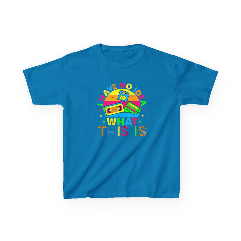 Kids T-Shirt — "I Have No Idea What This Is" Colorful Retro Toy Graphic