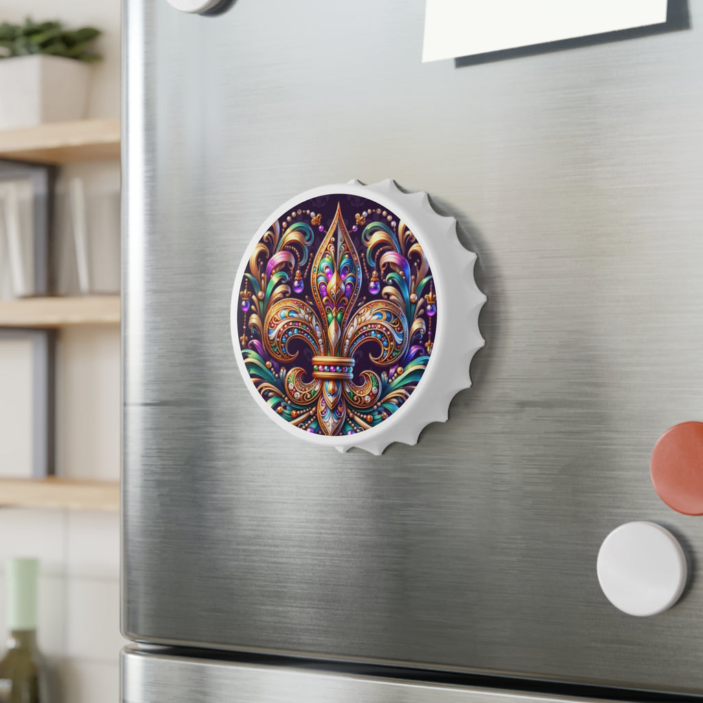 Fleur-de-Lis Bottle Opener — Ornate Mardi Gras Bar Accessory