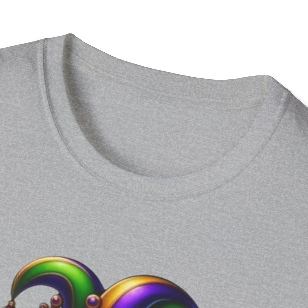Mardi Gras Jester Alligator T-Shirt — Carnival Croc Graphic Tee