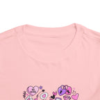 Toddler Tee — Pink Heart Doodle Design (Love, Kisses & Cute Icons)