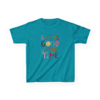 Kids Tee — "God Is Good All The Time" Colorful Faith Graphic