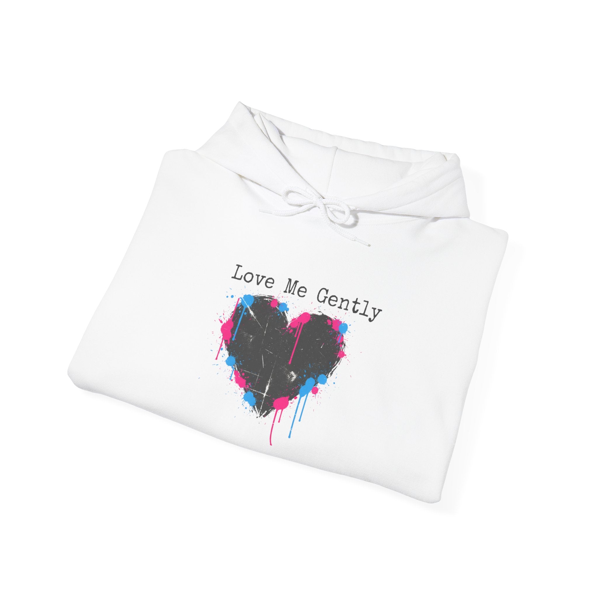 Distressed Drip Heart Hoodie | Soft Grunge Hearts, punk heart design