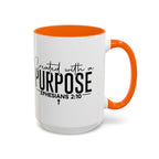 Created with a Purpose Ceramic Mug — Inspirational Ephesians 2:10 Coffee Cup