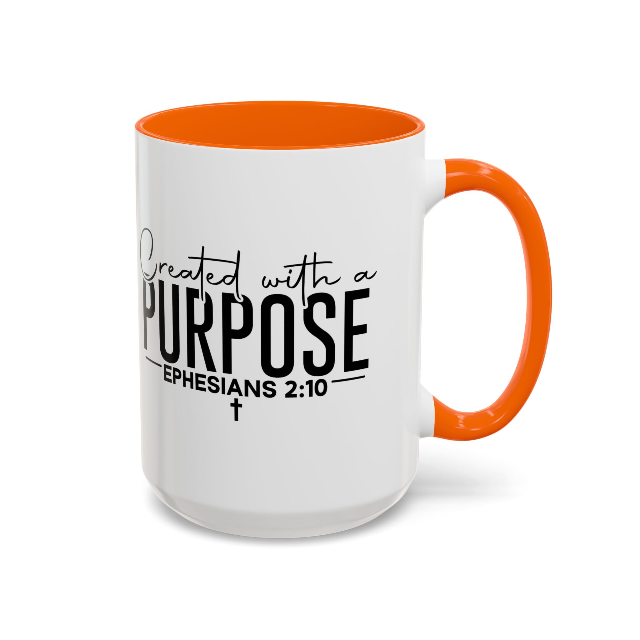 Created with a Purpose Ceramic Mug — Inspirational Ephesians 2:10 Coffee Cup