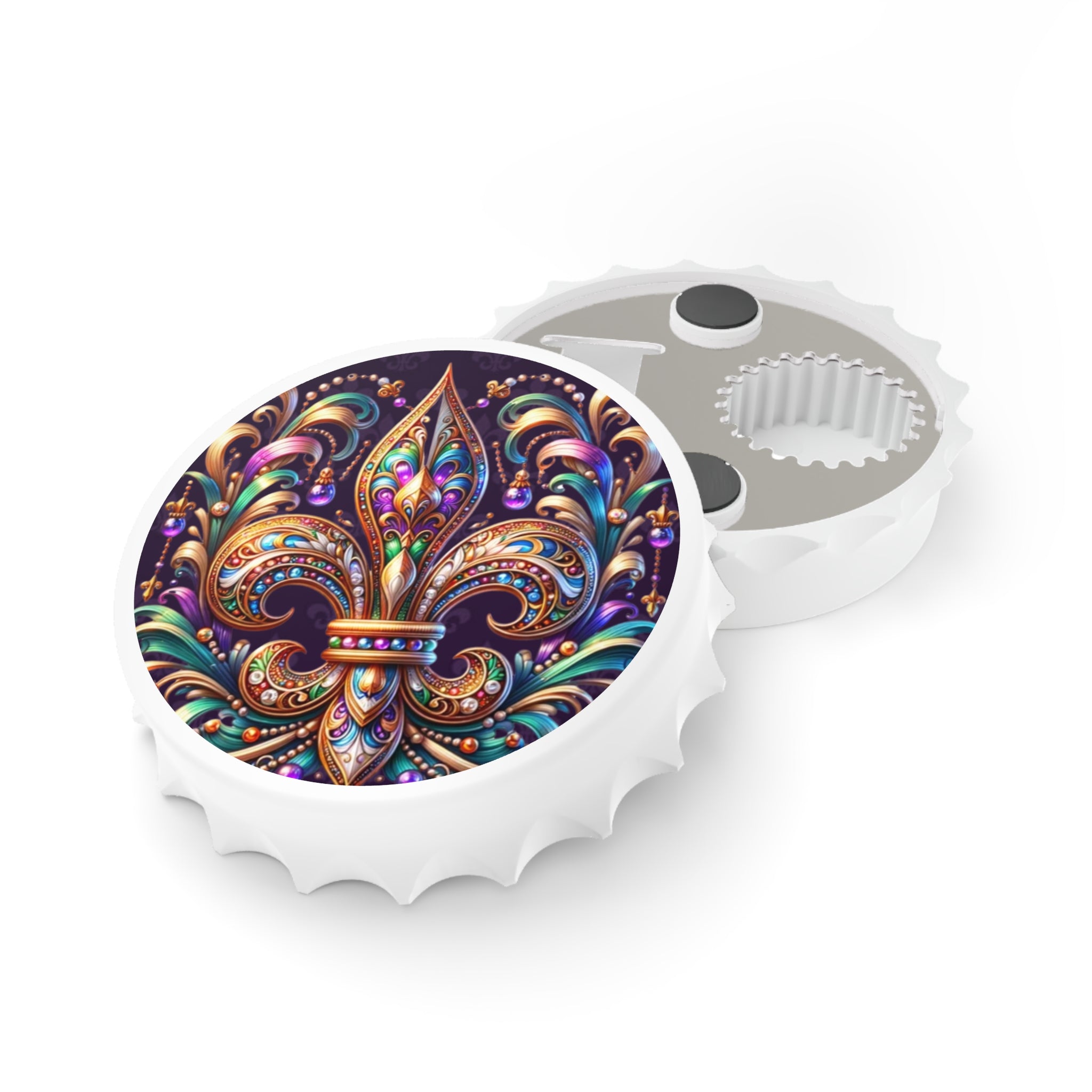 Fleur-de-Lis Bottle Opener — Ornate Mardi Gras Bar Accessory